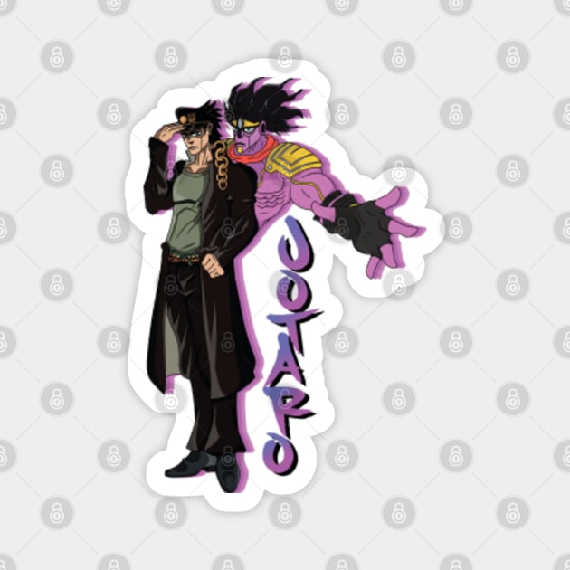 Jotaro Kujo and Star Platinum - Jojo - Magnet