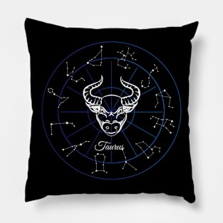 Taurus zodiac sign Pillow