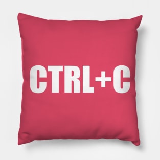 CTRL+C Command Design Gift for Code and  Program Developers Pillow