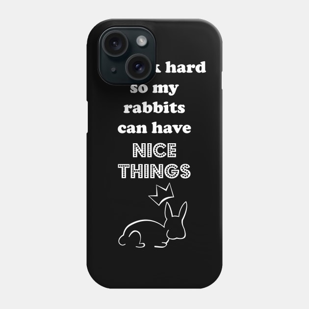 I Work for the Fluffy Ones Phone Case by traditionation