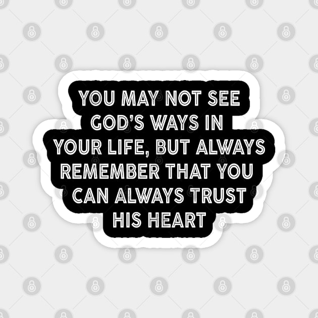 Trust God Magnet by TinPis