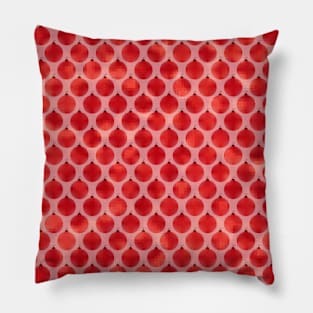 RED Christmas Ornaments Pillow