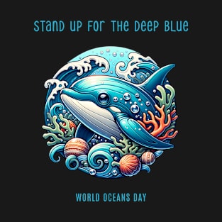 Stand up for the deep blue - World Oceans Day T-Shirt