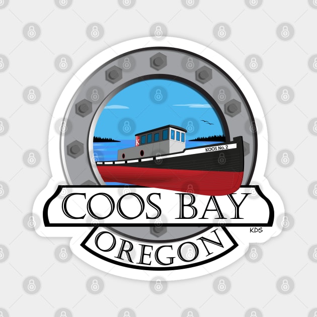 Coos Bay, Oregon KOOS2 Magnet by KDStudio