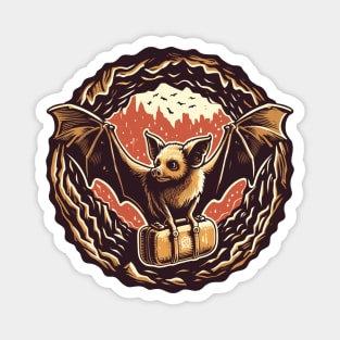 Cute bat need some peace and quiet Magnet