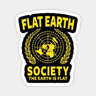 FLAT EARTH SHIRT, FLAT EARTH SOCIETY T-SHIRT, FLAT EARTHER Magnet