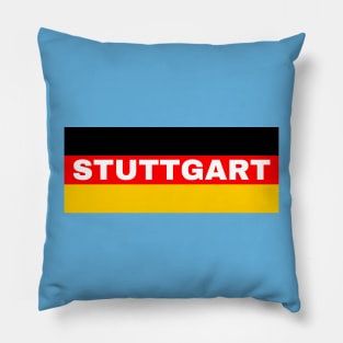 Stuttgart City in German Flag Pillow