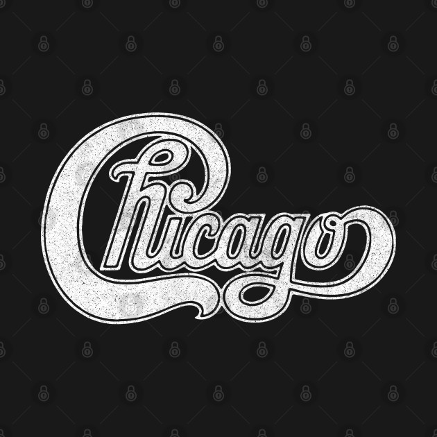 Chicago / Retro Styled Faded Design (White) - Chicago - T-Shirt