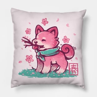 Spring Time Shiba Pillow