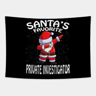 Santas Favorite Private Investigator Christmas Tapestry