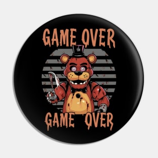 Five Nights At Freddy's Game Over Pin