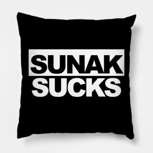 Sunak Sucks - Rishi Sunak Sucks, Anti Tory T Shirt Pillow