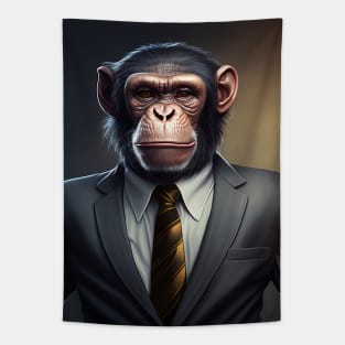 Adorable Wild Monkey In A Suit Animals Tapestry