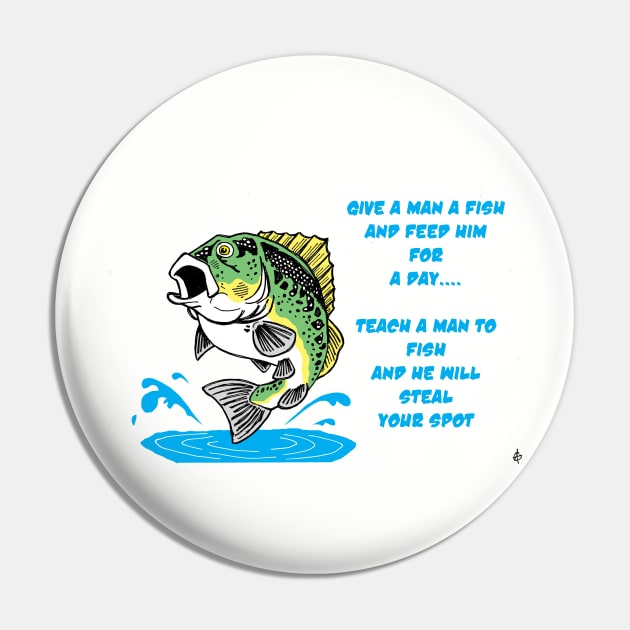 Fishing Pin by BubbaWorldComix