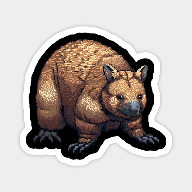 16-Bit Wombat Magnet by Animal Sphere