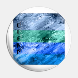 Colourful ocean design Pin