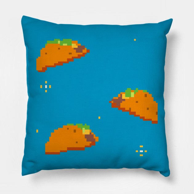 Taco Sparkle Pillow by Satyr_Em