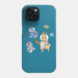 Space bunny astronauts Phone Case