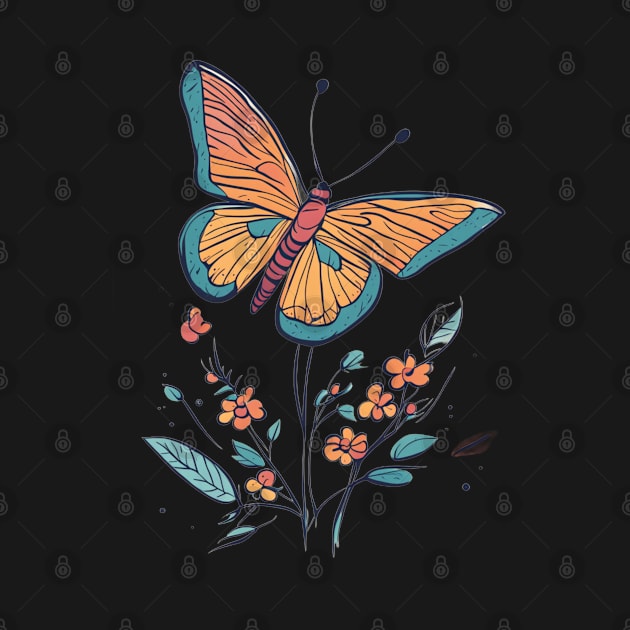 Wildflower Butterfly by TeeAvery