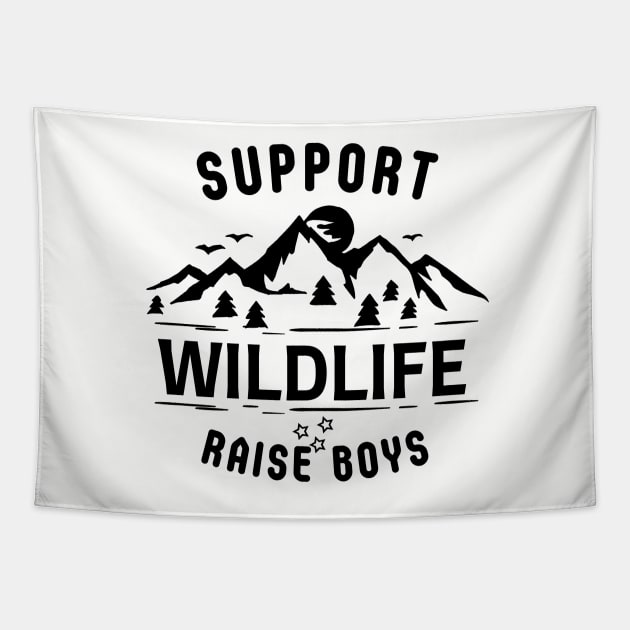 Support Wildlife Raise Boys Tapestry by yassinebd