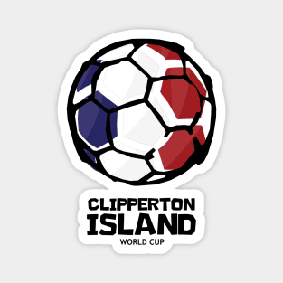 Clipperton Island Football Country Flag Magnet