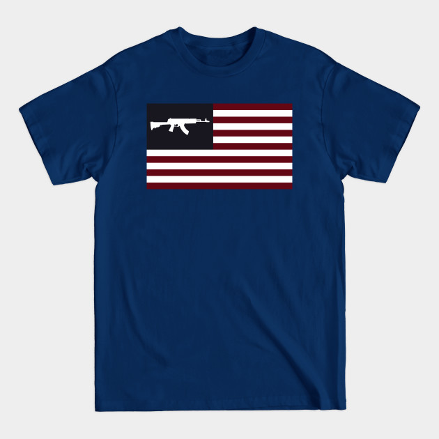 Disover Ak47 American Flag - Hunting - T-Shirt