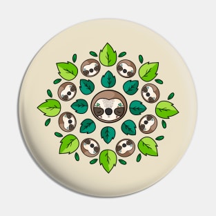 Mandala Sloth Pin