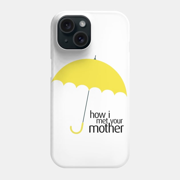 How I Met Your Mother Yellow Umbrella Logo Phone Case by Ven's Designs