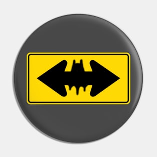 Bat Arrow Graffiti Pin