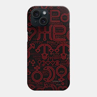 Astrology Symbols Word Cloud (6) Phone Case