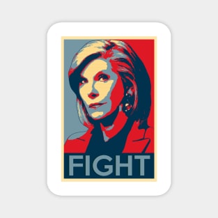 Diane Lockhart FIGHT Poster Magnet