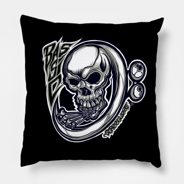 BASSiC SkuLL Pillow by SBCUSTOMS 