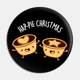 Hap-pie Christmas Funny yChristmas Pun Pin