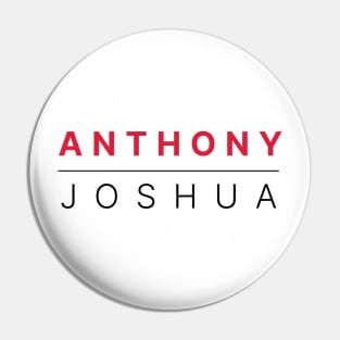 Anthony Joshua Boxing Classic Red Black Pin