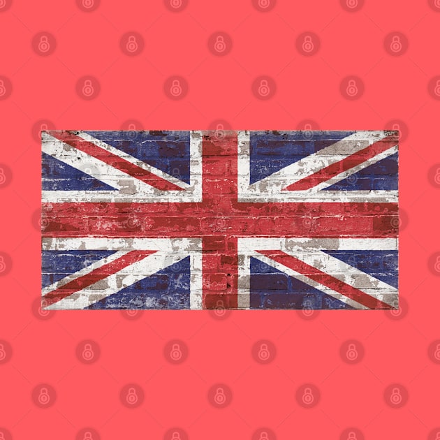 Union Jack on Brick by Enzwell