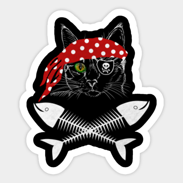 image relating to Pirate Flag Printable named Cat Pirate T blouse Jolly Roger Flag Skull and Crossbones