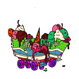 Ice Cream Trux (full color) T-Shirt