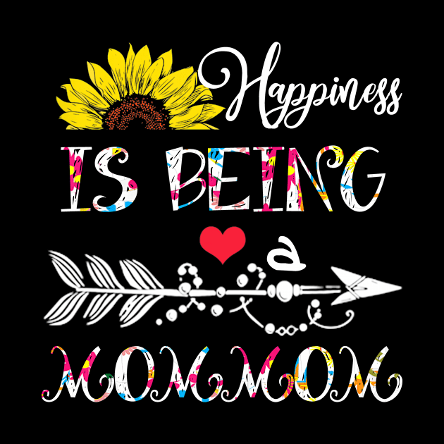 Happiness is being a mommom mothers day gift by DoorTees