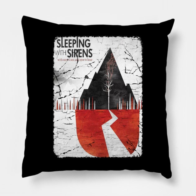 sleeping with sirens vintage crack Pillow by firuyee.official.designs