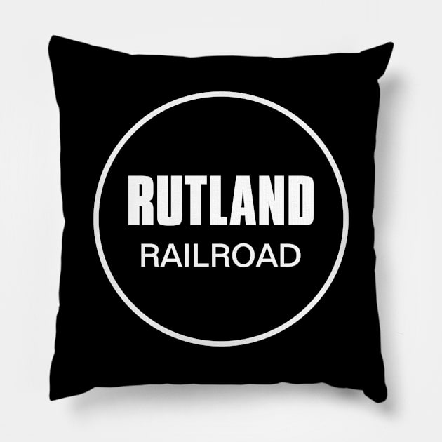 Rutland Railroad Pillow by Railway Tees For All