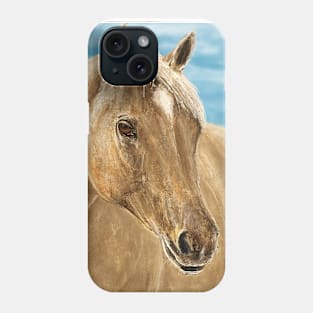 A Blond Horse Painting Phone Case