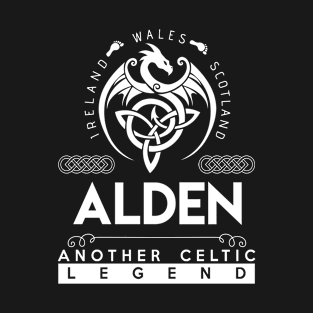 Alden Name T Shirt - Another Celtic Legend Alden Dragon Gift Item T-Shirt