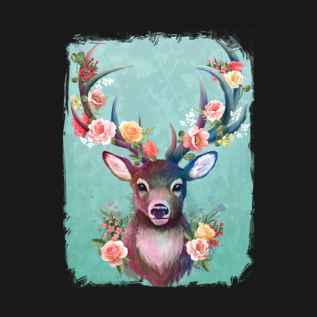 Deer of spring by RubyArt