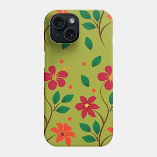 Beautiful Flower Drawings Phone Case