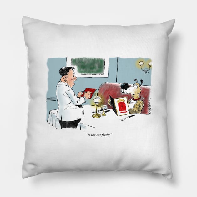 The gourmet. Pillow by Steerhead