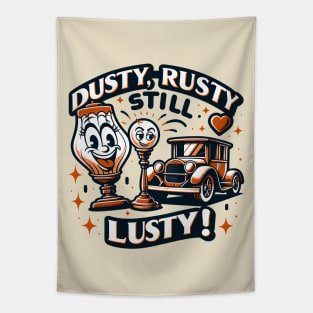 Vintage Fun - Dusty Rusty Still Lusty Tapestry