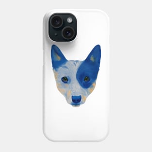 Queensland heeler dog face Phone Case