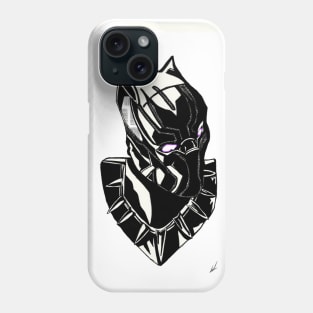 Black Panther Bust Phone Case