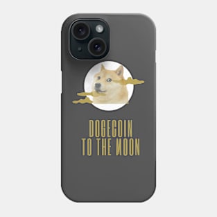 Dogecoin to the Moon Phone Case