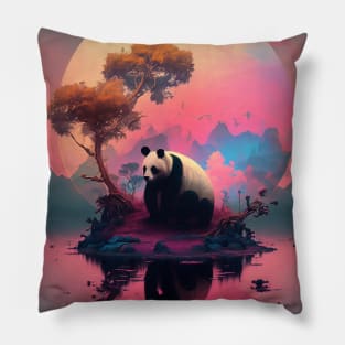 Lonely Panda Pillow